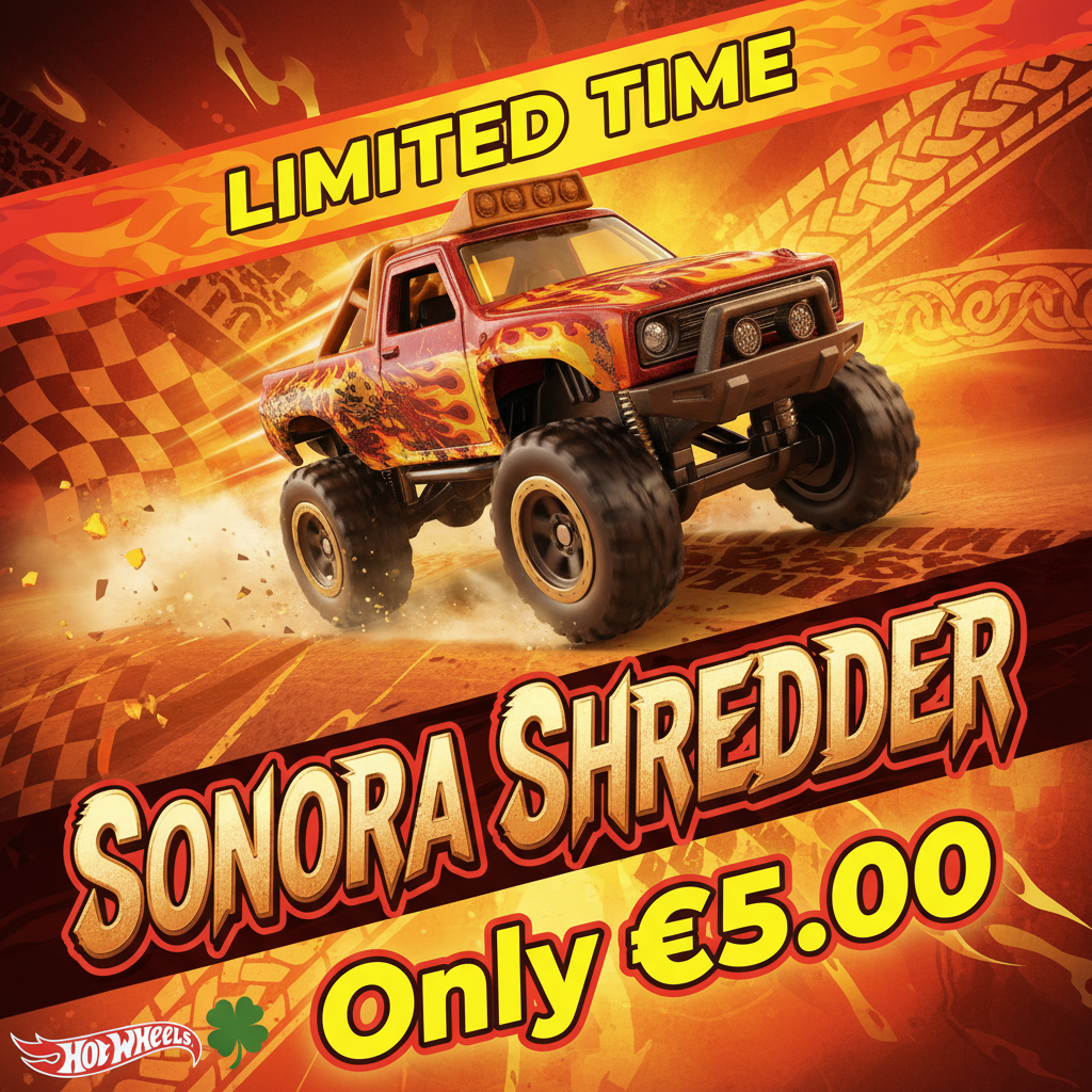 Promotional banner for Hotwheels Sonora Shredder