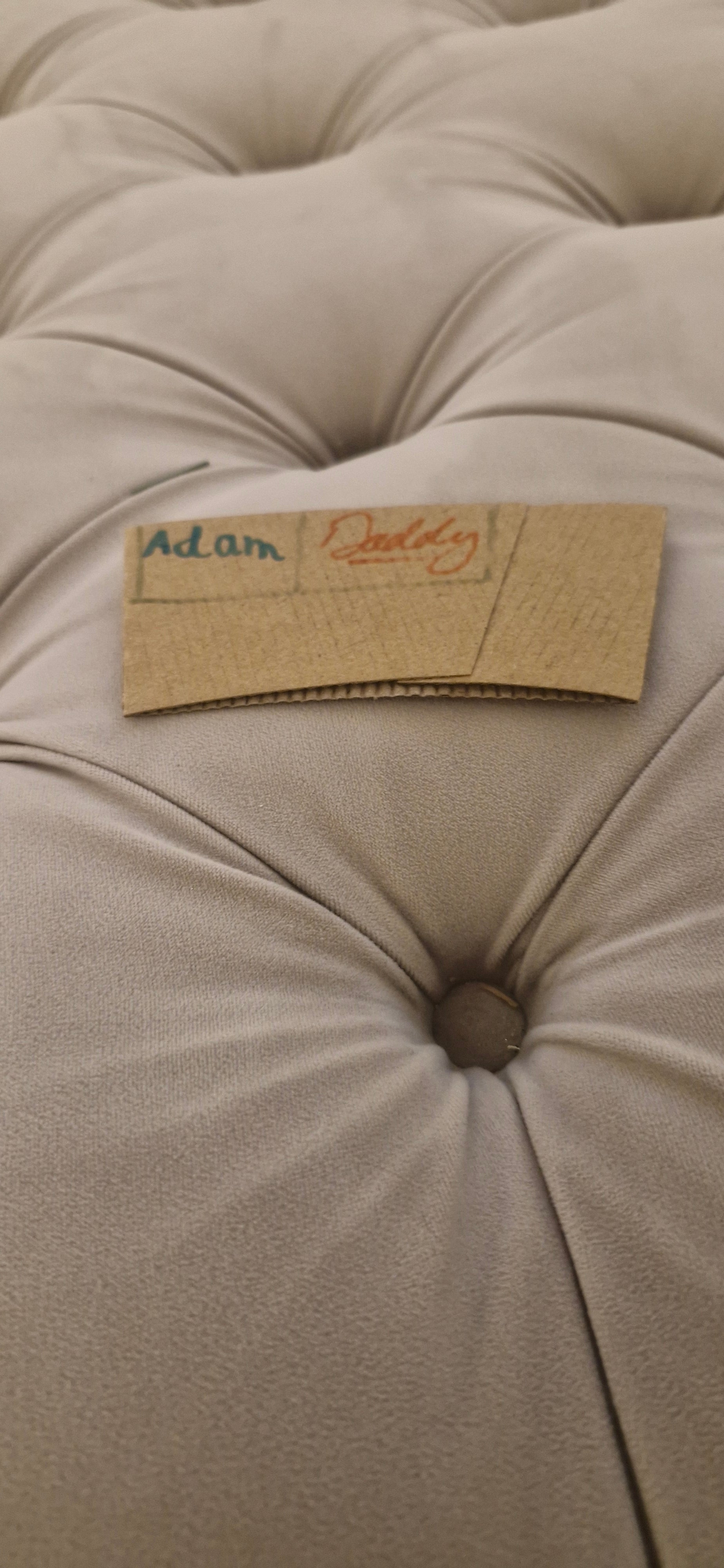 Adam And Daddy's Toy Car Shop (AADTCS)Cup holder signature on the back